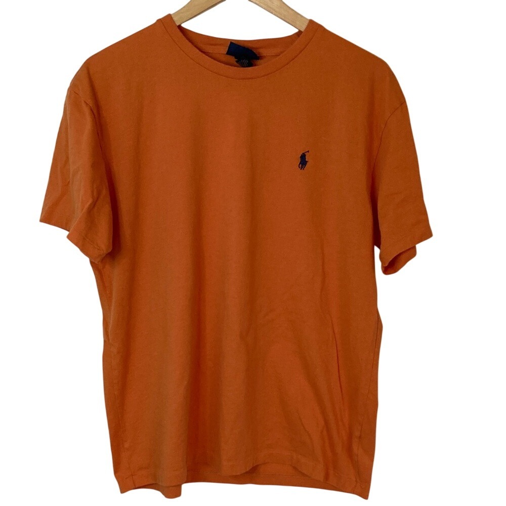 Polo by Ralph Lauren Men's Orange Short Sleeve‎ Tee Shirt Size M Casual Preppy